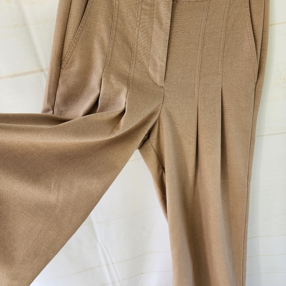 Banana Republic Pleated Wide Leg Tan Pants - Picture 5 of 10